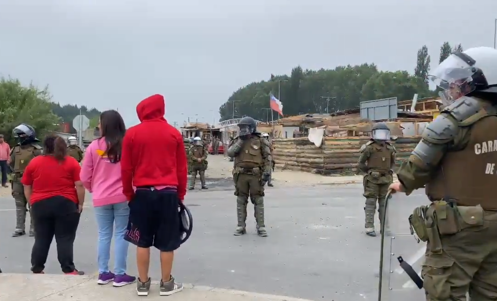 Desalojan a 31 familias de una toma en el sector Juan Riquelme de Concepción