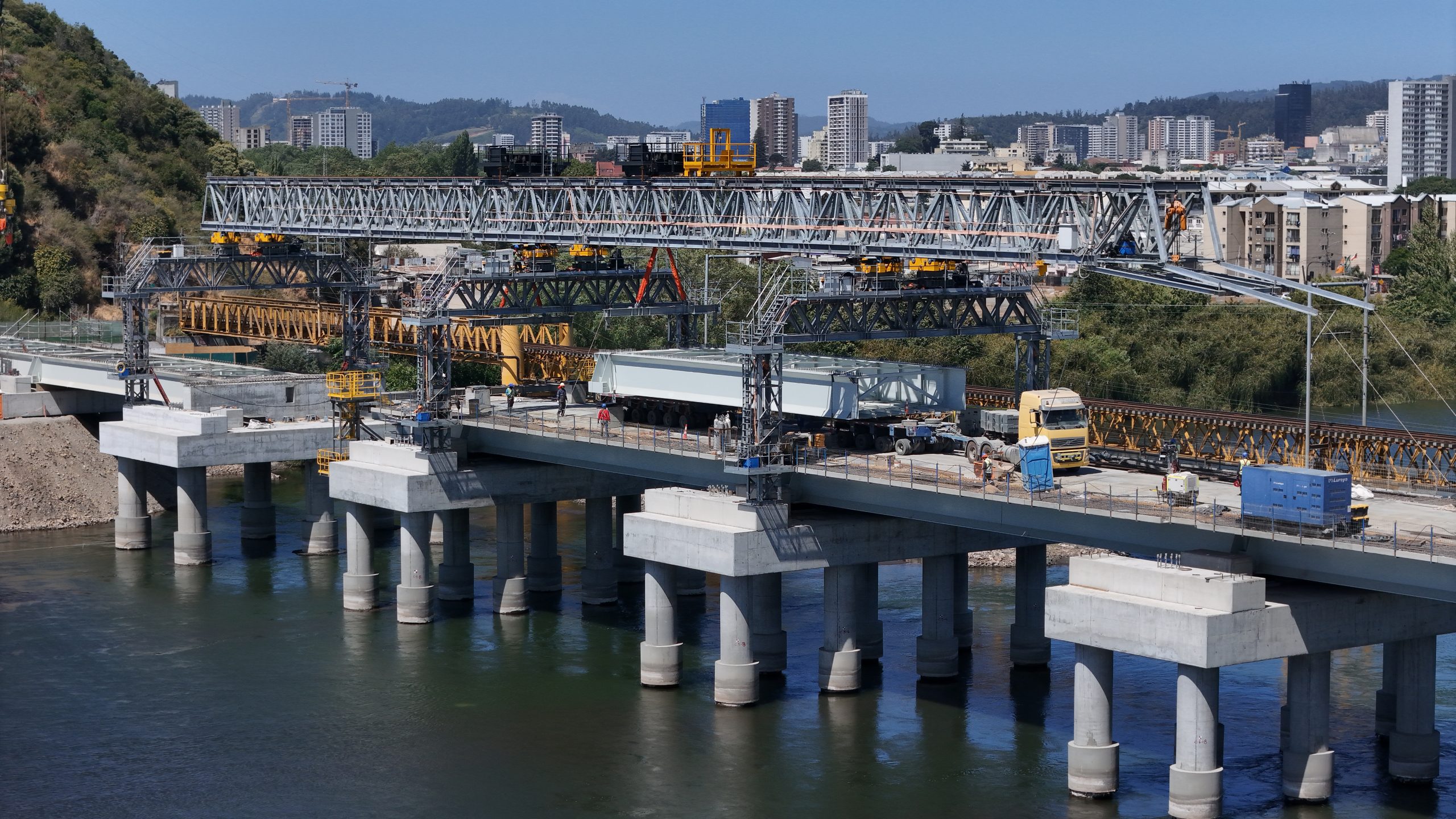 Inicia la última fase de montaje del nuevo Puente Ferroviario: lleva un 71,6% de avance